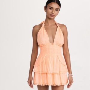 LoveShackFancy Deanna Halter Dress